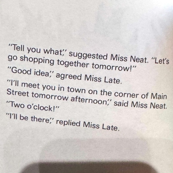 📚Little Miss Late and Mr Grumpy from the Little Miss Collection Roger Hargreaves - Picture 11 of 14